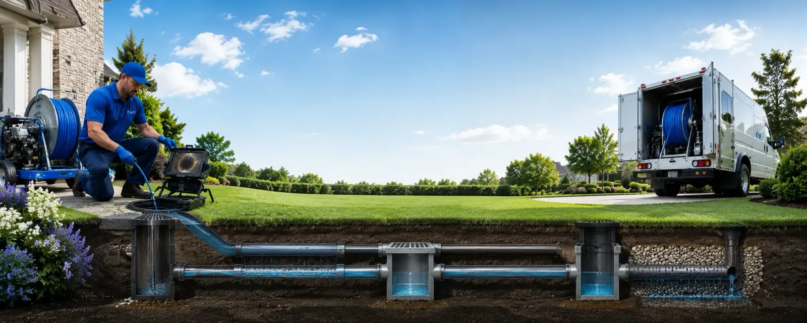 Outdoor drain cleaning information for Castleton, VT